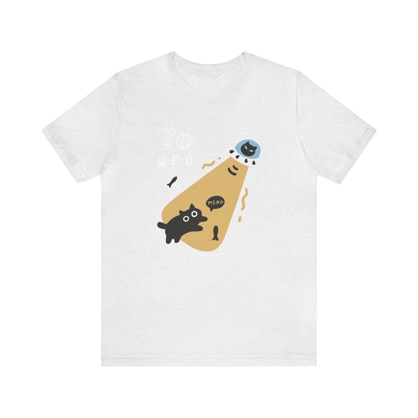 'UFO Cat-Napped' Streetwear Unisex Men Women Urban Graphic T-Shirt