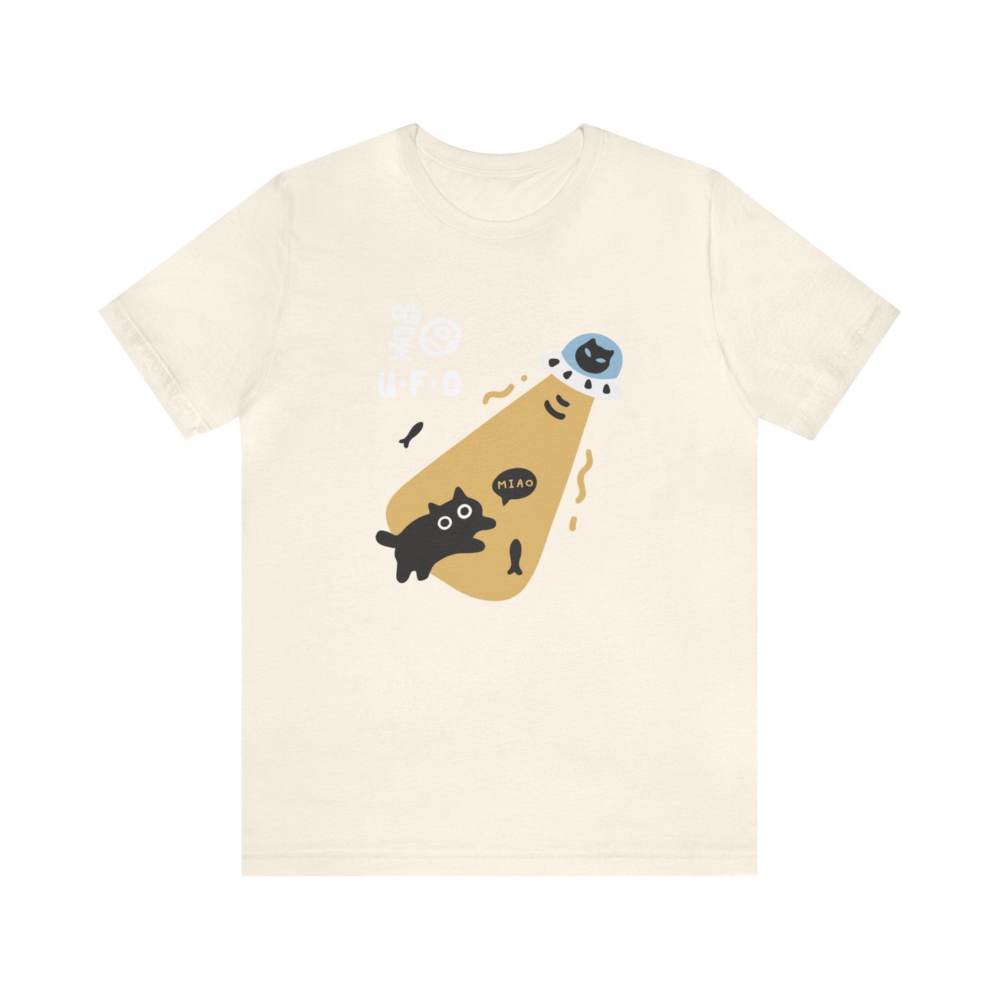 'UFO Cat-Napped' Streetwear Unisex Men Women Urban Graphic T-Shirt