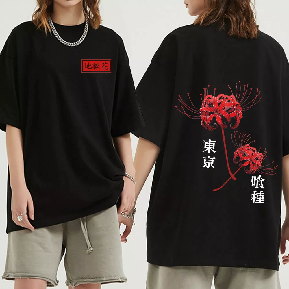 'Vampire Rose' Streetwear Unisex Men Women Urban Graphic T-Shirt