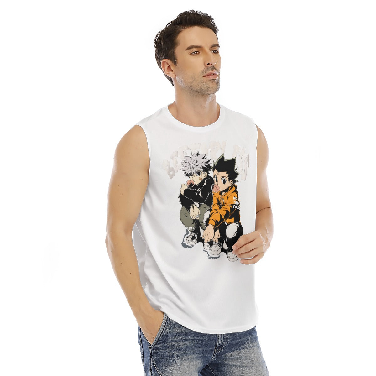 'Fearless' Streetwear Unisex Men Women Graphic Tank Shirt