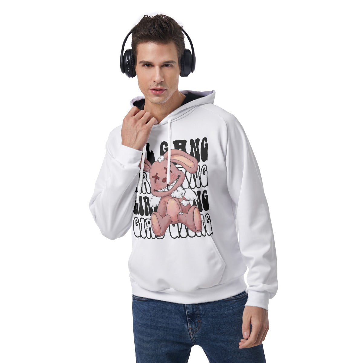 'GIRL GANG' STREETWEAR UNISEXE HOMMES FEMMES URBAN GRAPHIC HOODIE 