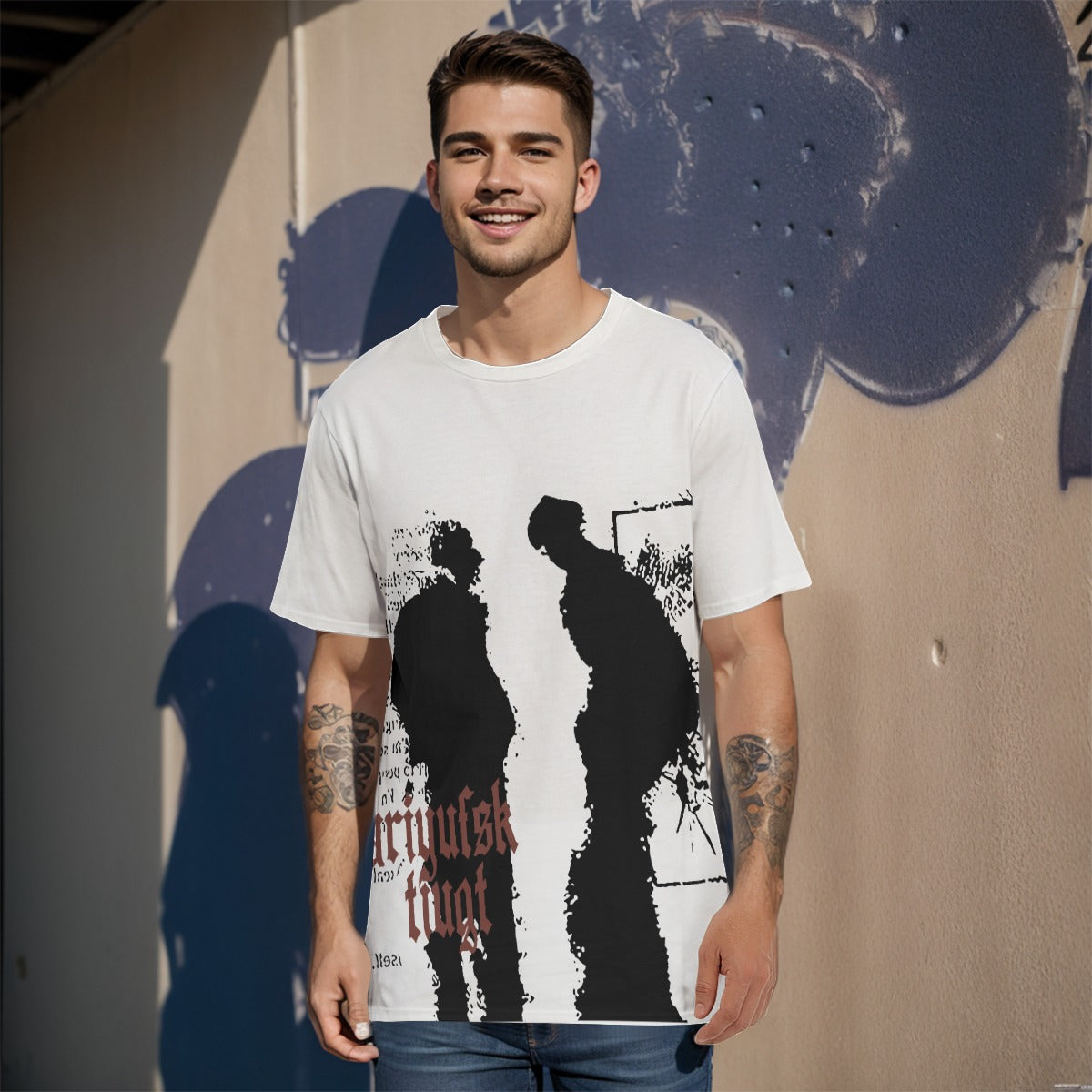 'DARK SIDE' STREETWEAR unisexe hommes femmes T-SHIRT graphique urbain 